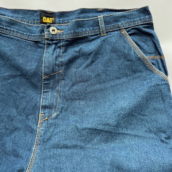 Caterpillar Cat Shorts Workwear Carpenter Style Size 38 High Waist 100% Cotton - Picture 5 of 8